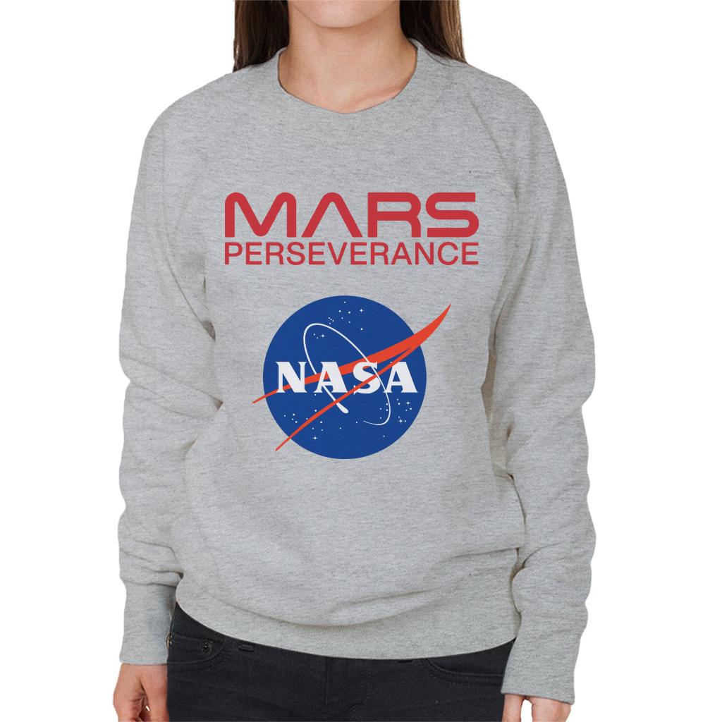 NASA Logo Mars Perseverance Women's Sweatshirt-ALL + EVERY