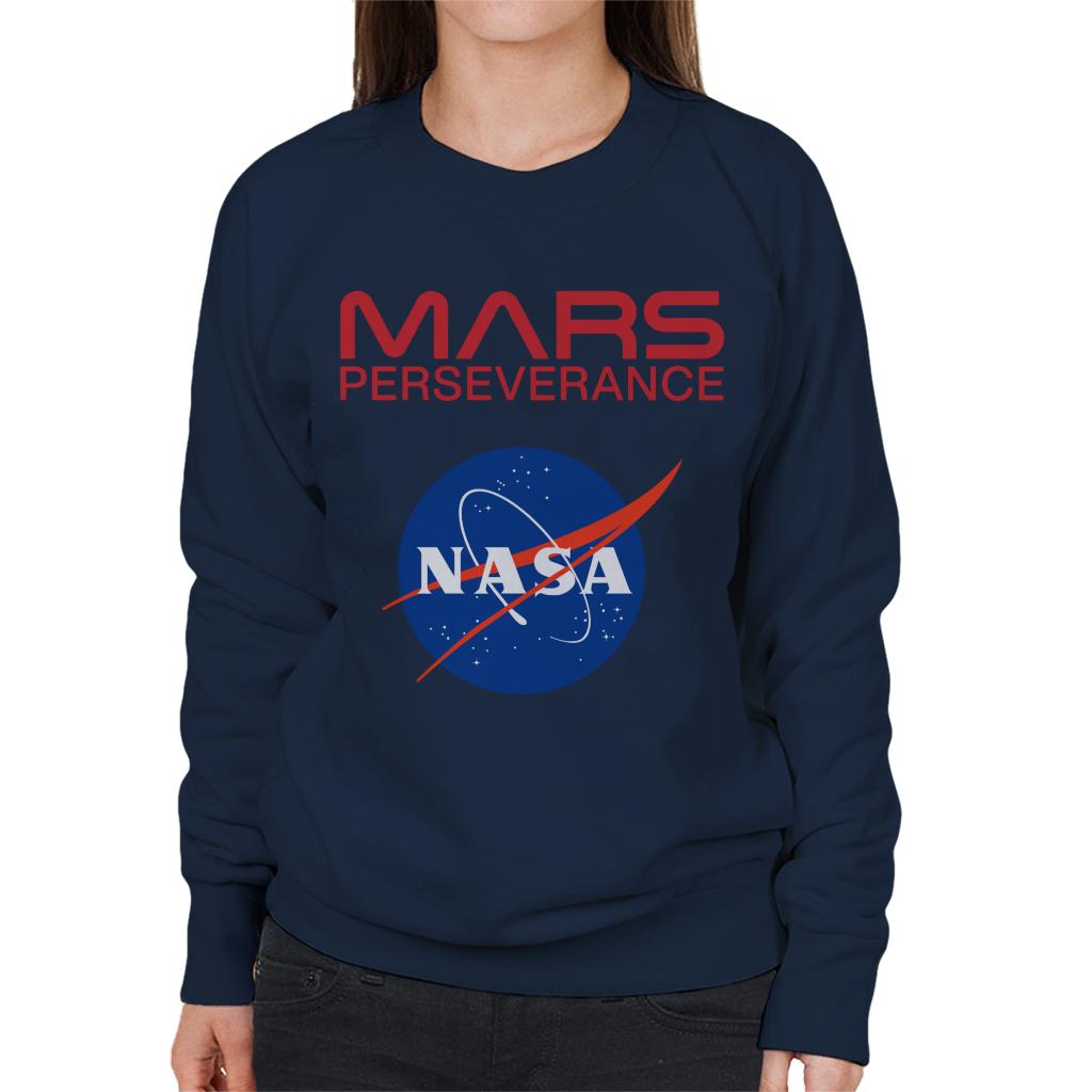 NASA Logo Mars Perseverance Women's Sweatshirt-ALL + EVERY