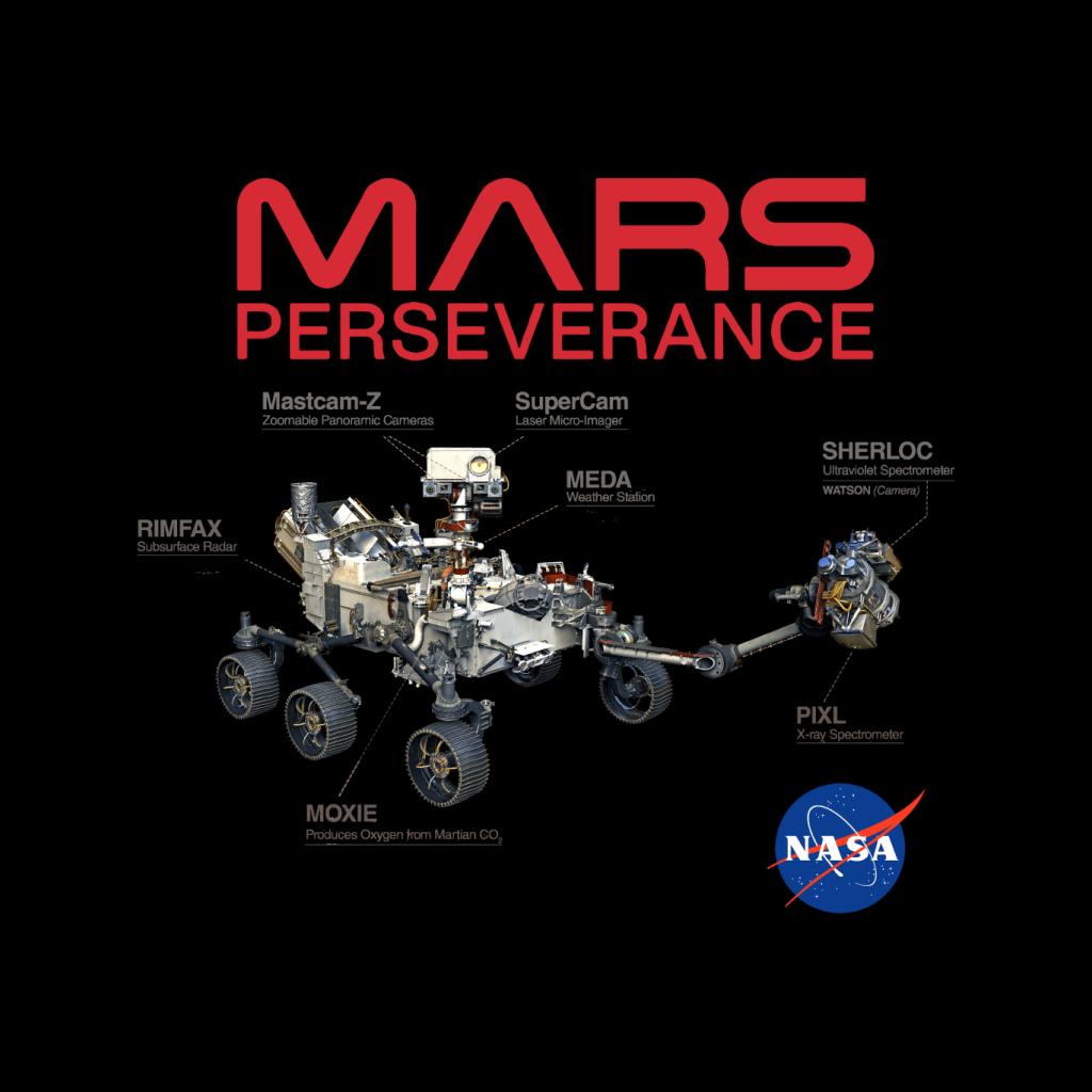 NASA Mars Perseverance Labelled Kid's Hooded Sweatshirt-ALL + EVERY