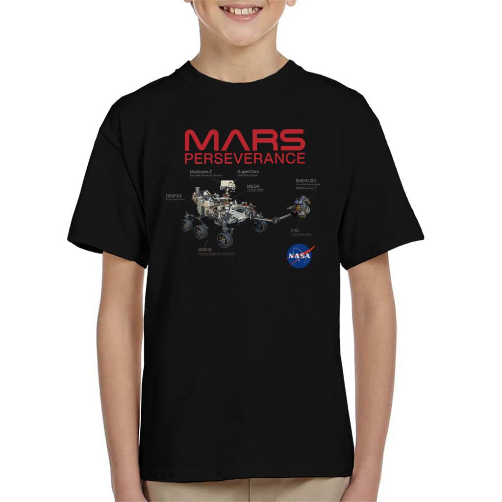 NASA Mars Perseverance Labelled Kid's T-Shirt-ALL + EVERY