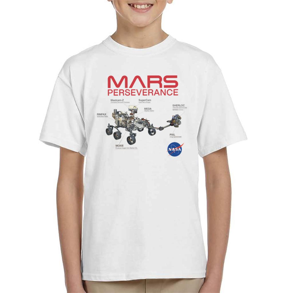 NASA Mars Perseverance Labelled Kid's T-Shirt-ALL + EVERY