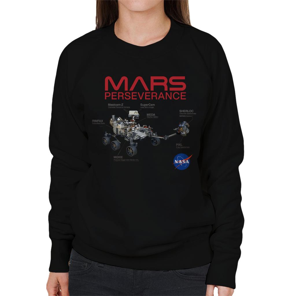 NASA Mars Perseverance Labelled Women's Sweatshirt-ALL + EVERY