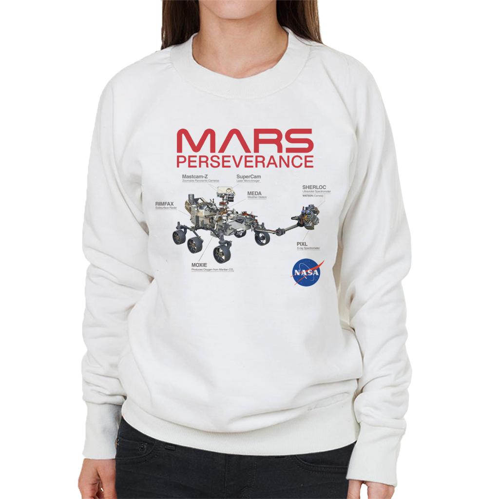 NASA Mars Perseverance Labelled Women's Sweatshirt-ALL + EVERY