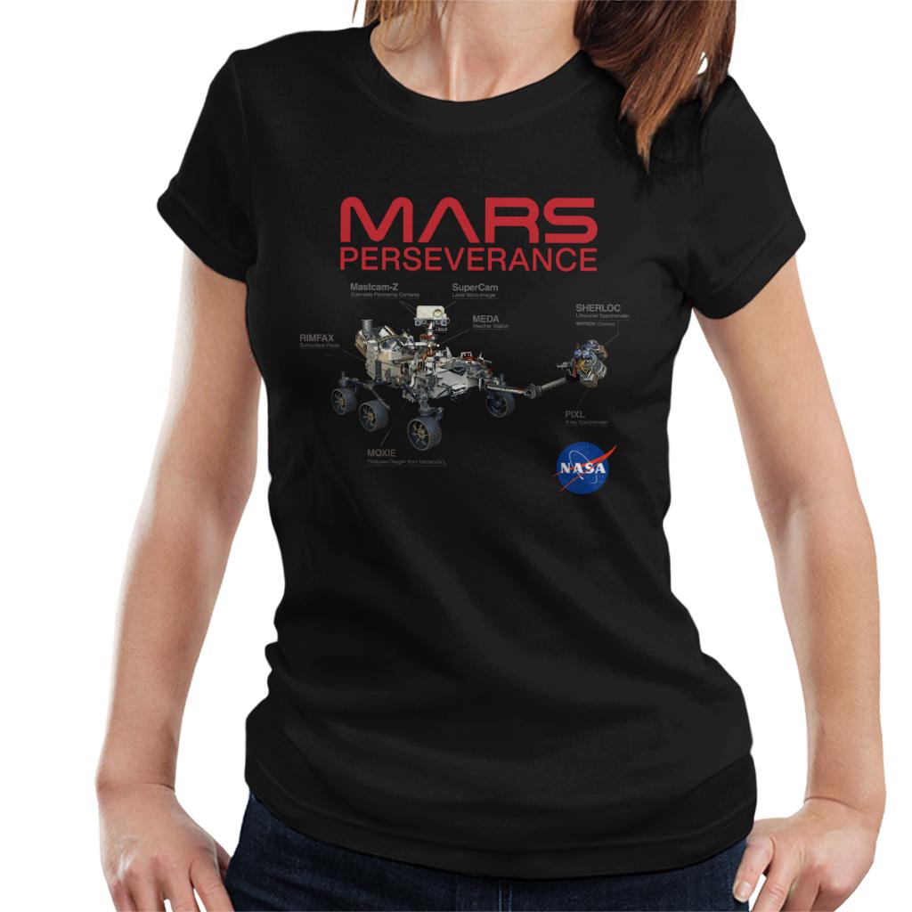 NASA Mars Perseverance Labelled Women's T-Shirt-ALL + EVERY