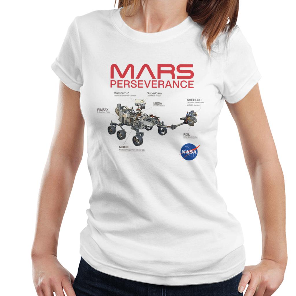 NASA Mars Perseverance Labelled Women's T-Shirt-ALL + EVERY