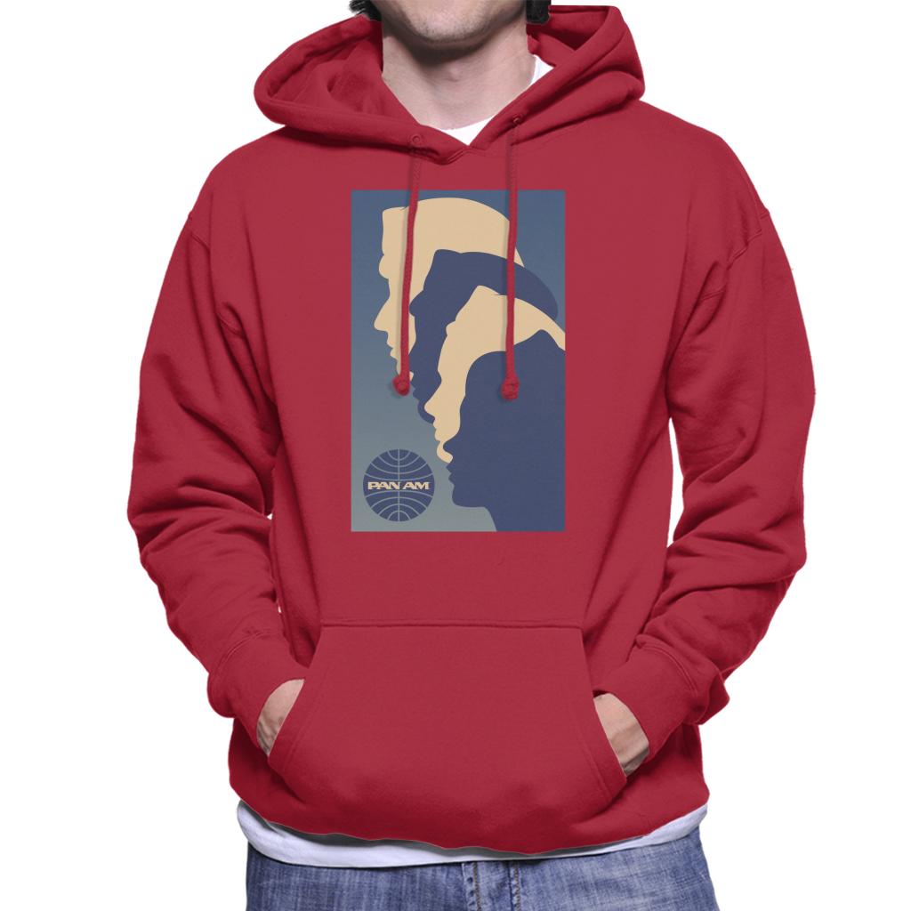 Pan Am Crew Silhouette Men's Hooded Sweatshirt-ALL + EVERY