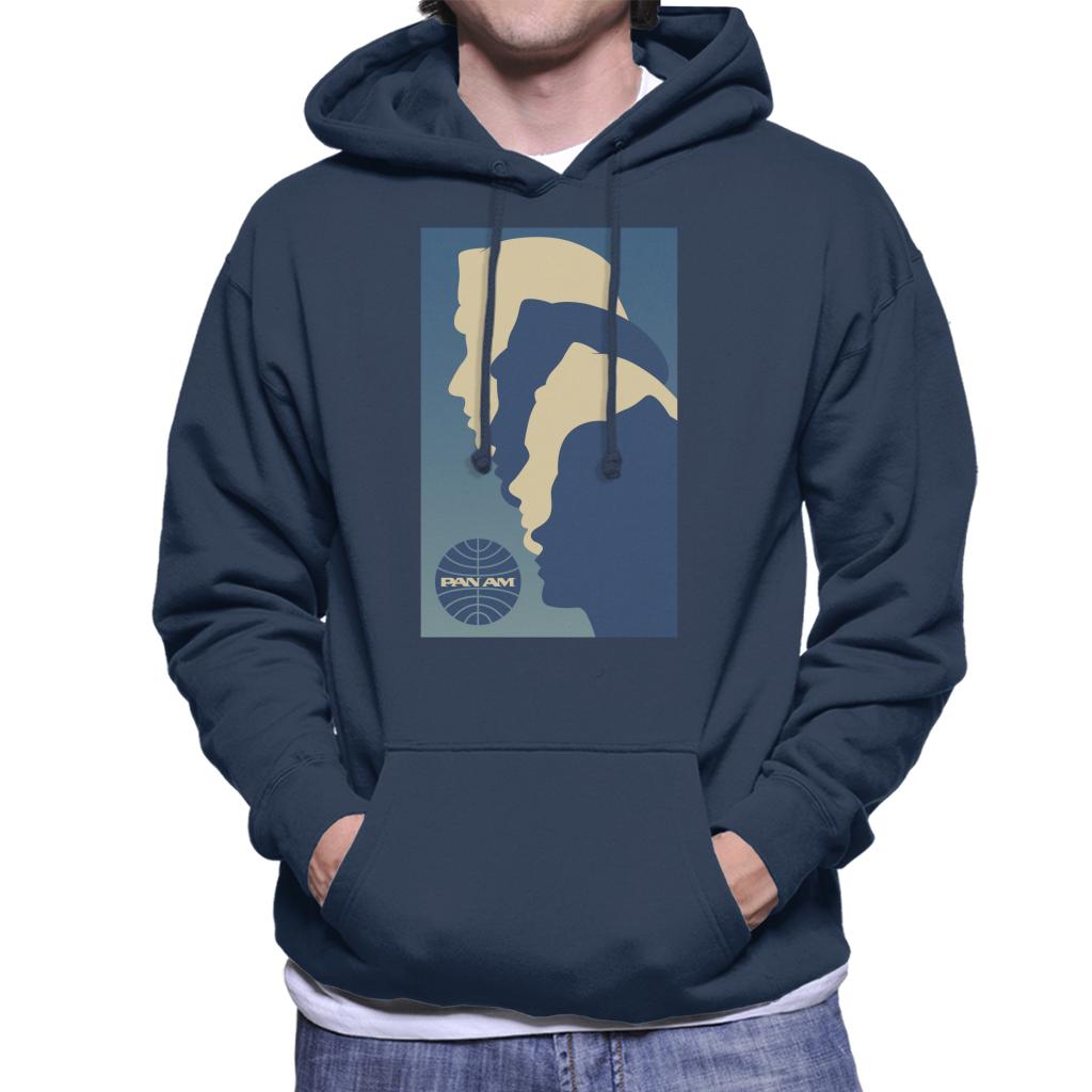 Pan Am Crew Silhouette Men's Hooded Sweatshirt-ALL + EVERY