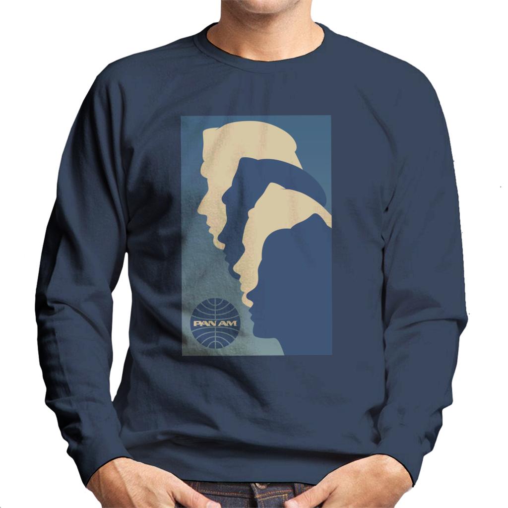 Pan Am Crew Silhouette Men's Sweatshirt-ALL + EVERY