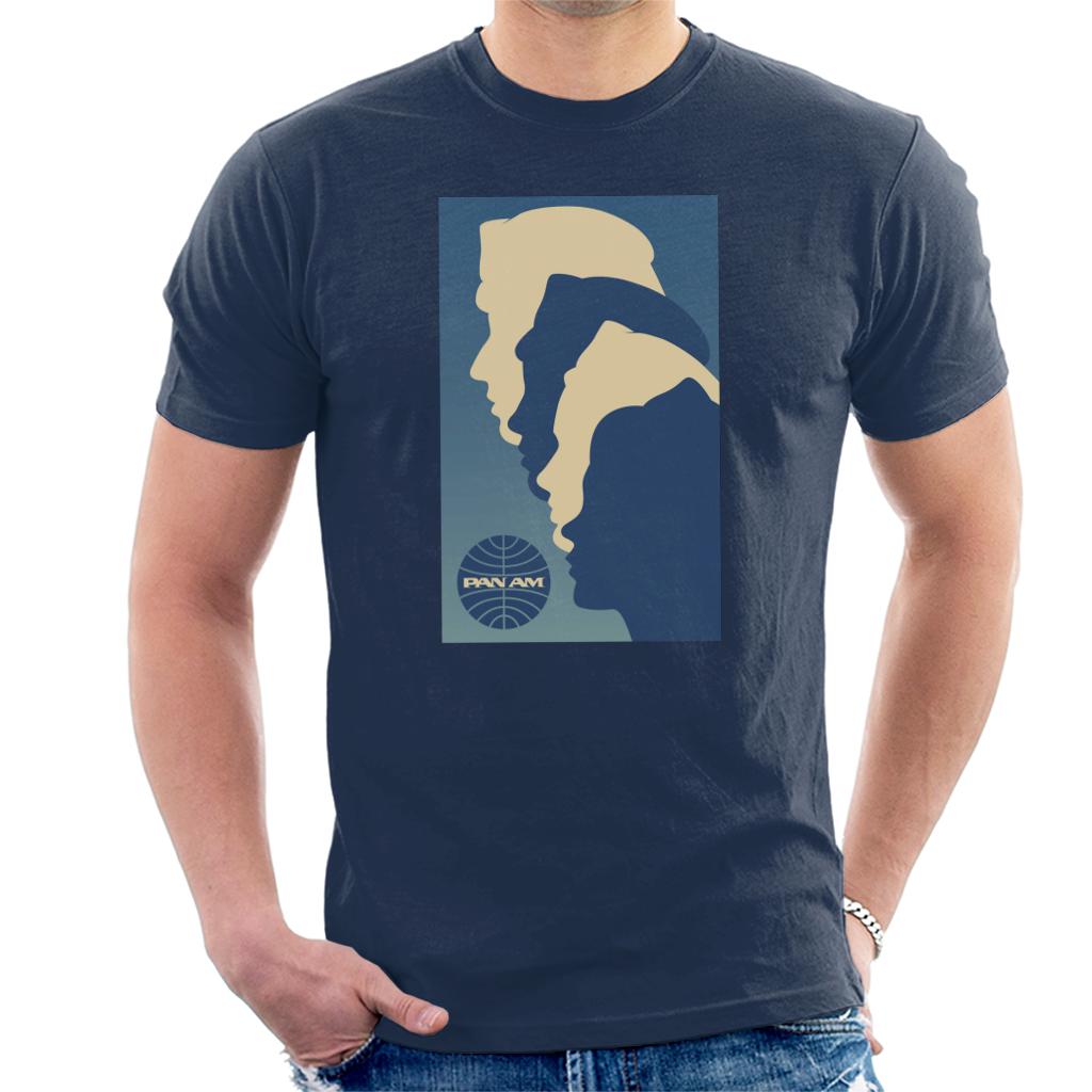 Pan Am Crew Silhouette Men's T-Shirt-ALL + EVERY