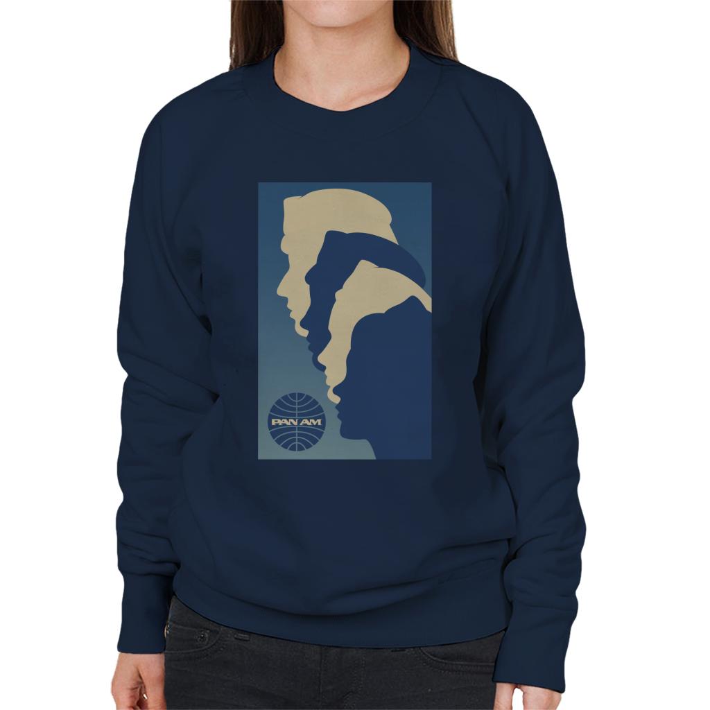 Pan Am Crew Silhouette Women's Sweatshirt-ALL + EVERY