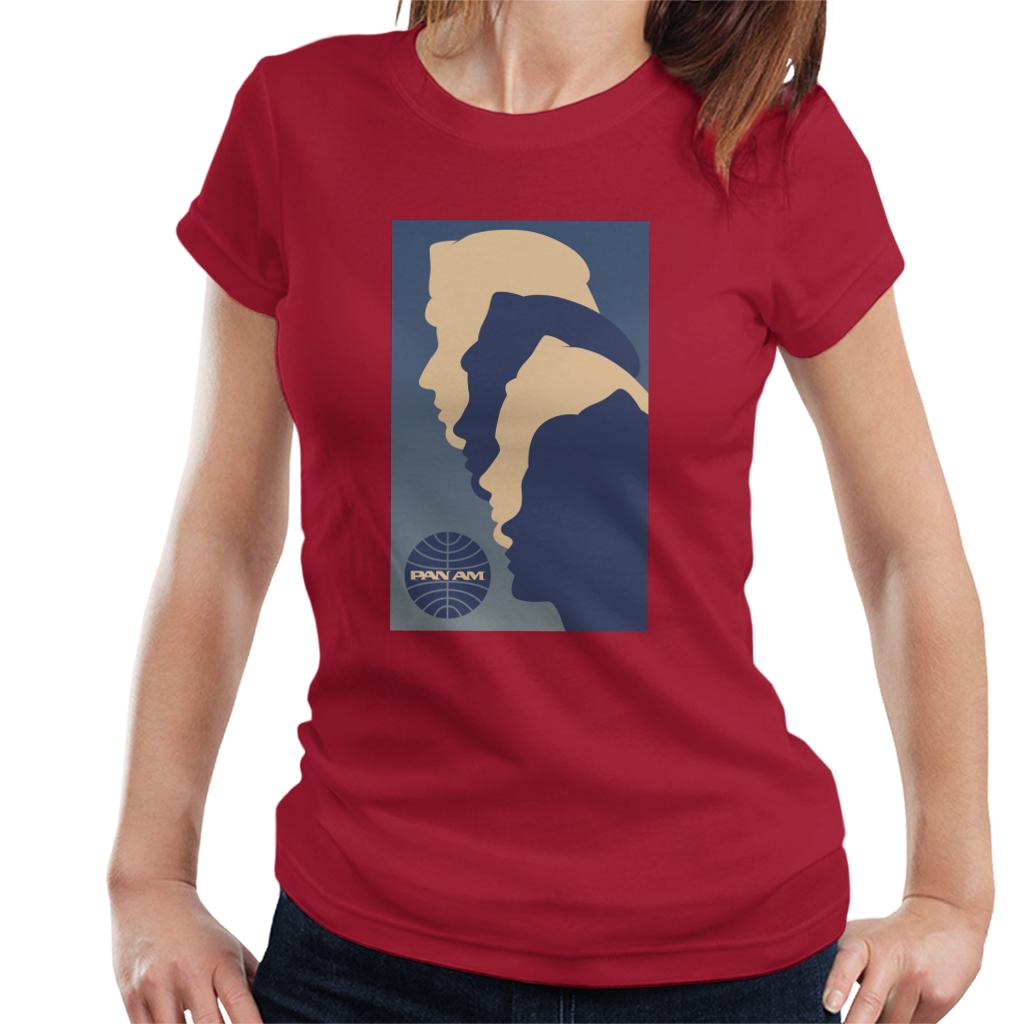 Pan Am Crew Silhouette Women's T-Shirt-ALL + EVERY