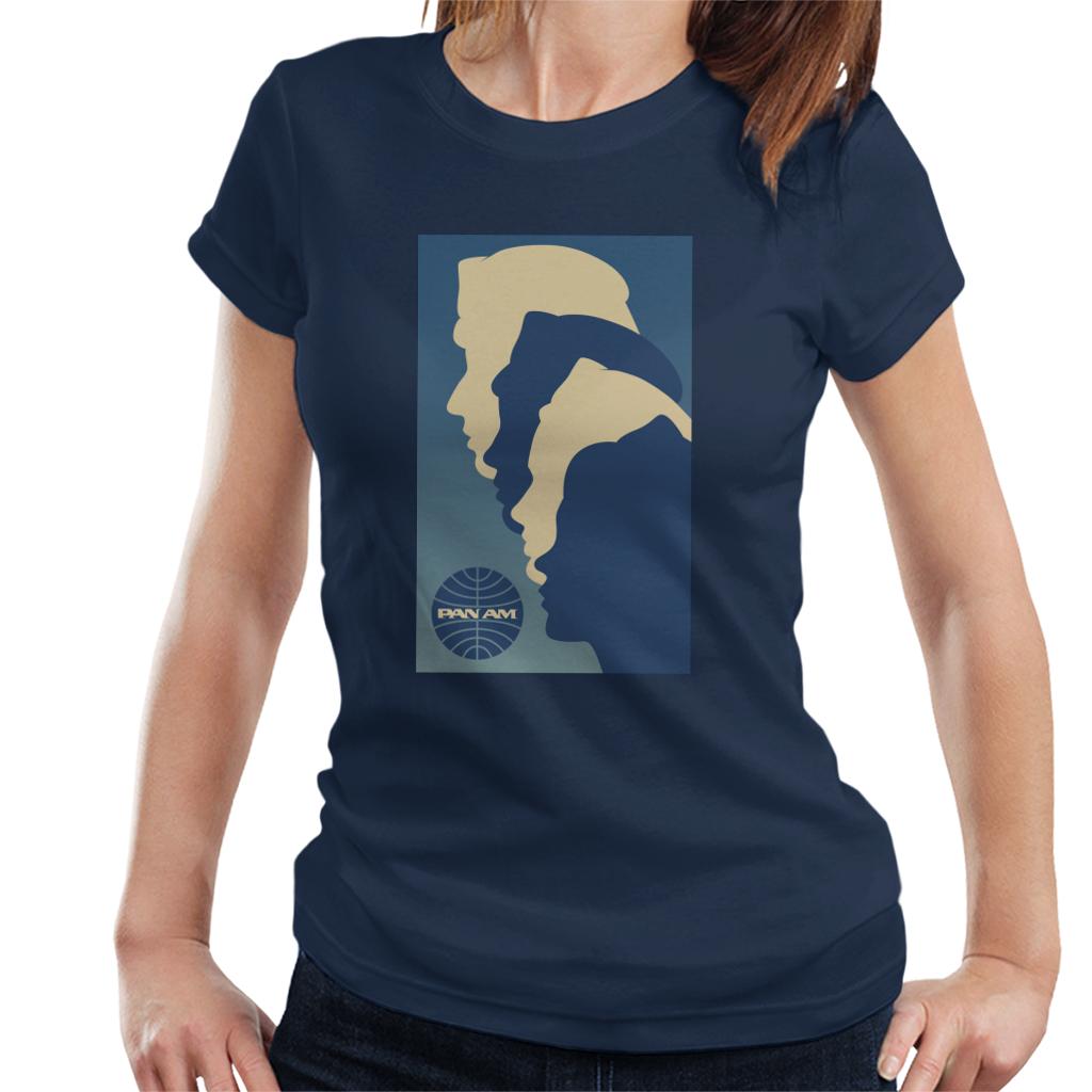 Pan Am Crew Silhouette Women's T-Shirt-ALL + EVERY