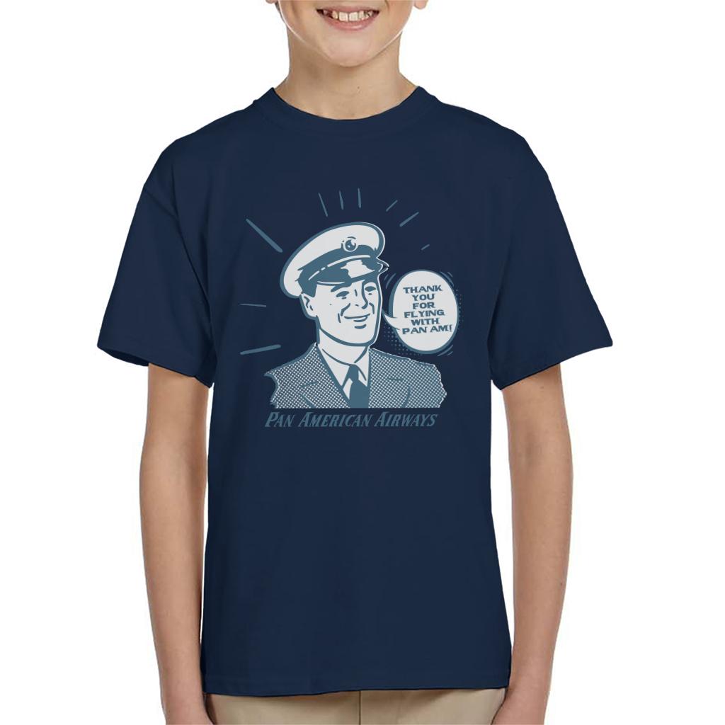 Pan Am Thank You For Flying With Pan Am Kid's T-Shirt-ALL + EVERY