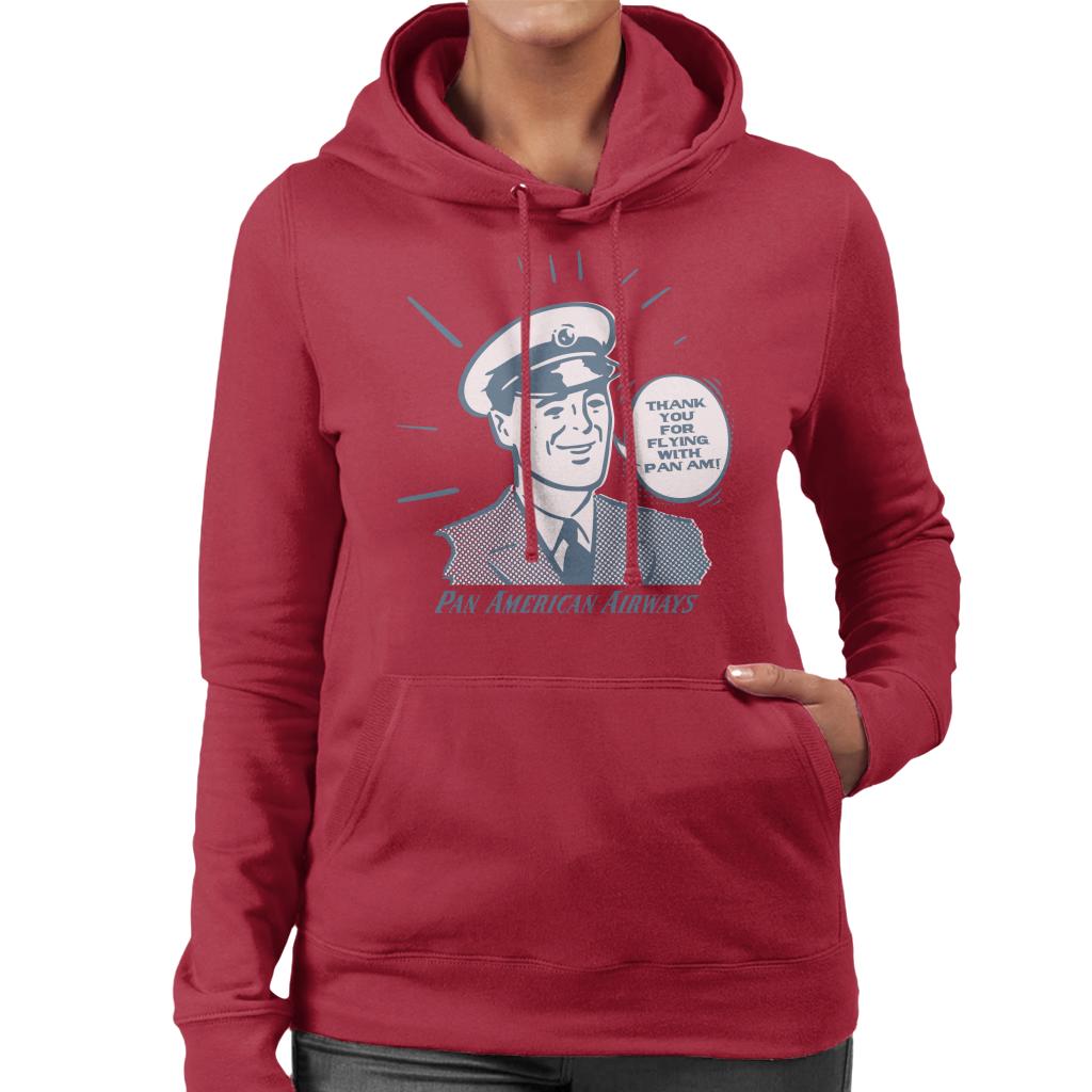 Pan Am Thank You For Flying With Pan Am Women's Hooded Sweatshirt-ALL + EVERY