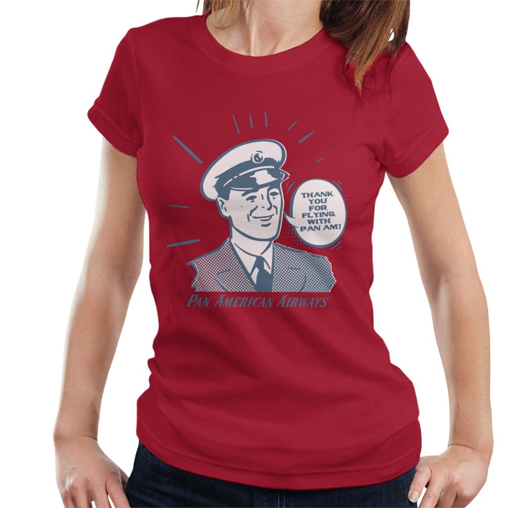 Pan Am Thank You For Flying With Pan Am Women's T-Shirt-ALL + EVERY