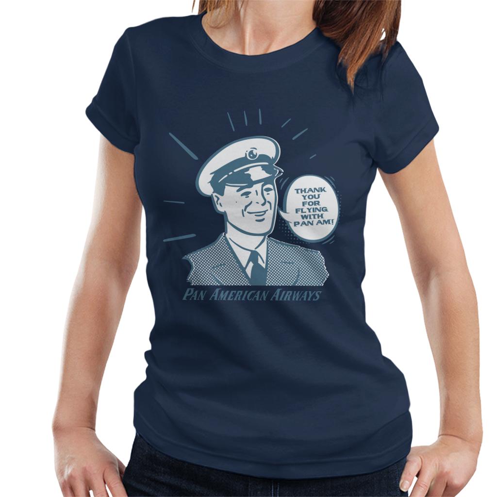 Pan Am Thank You For Flying With Pan Am Women's T-Shirt-ALL + EVERY