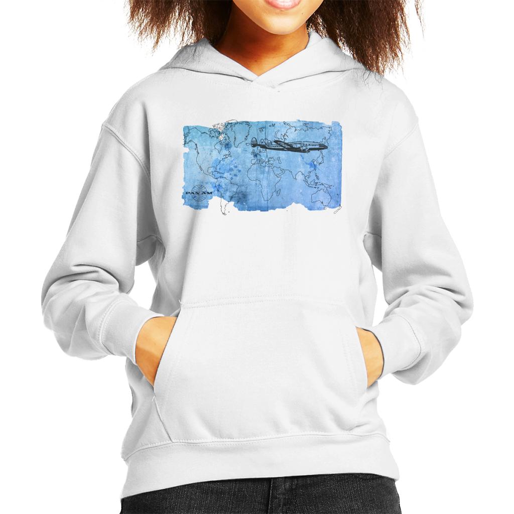 Pan Am World Map Kid's Hooded Sweatshirt-ALL + EVERY