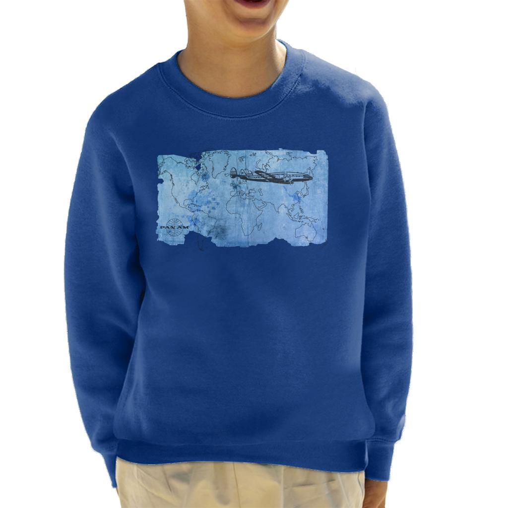 Pan Am World Map Kid's Sweatshirt-ALL + EVERY