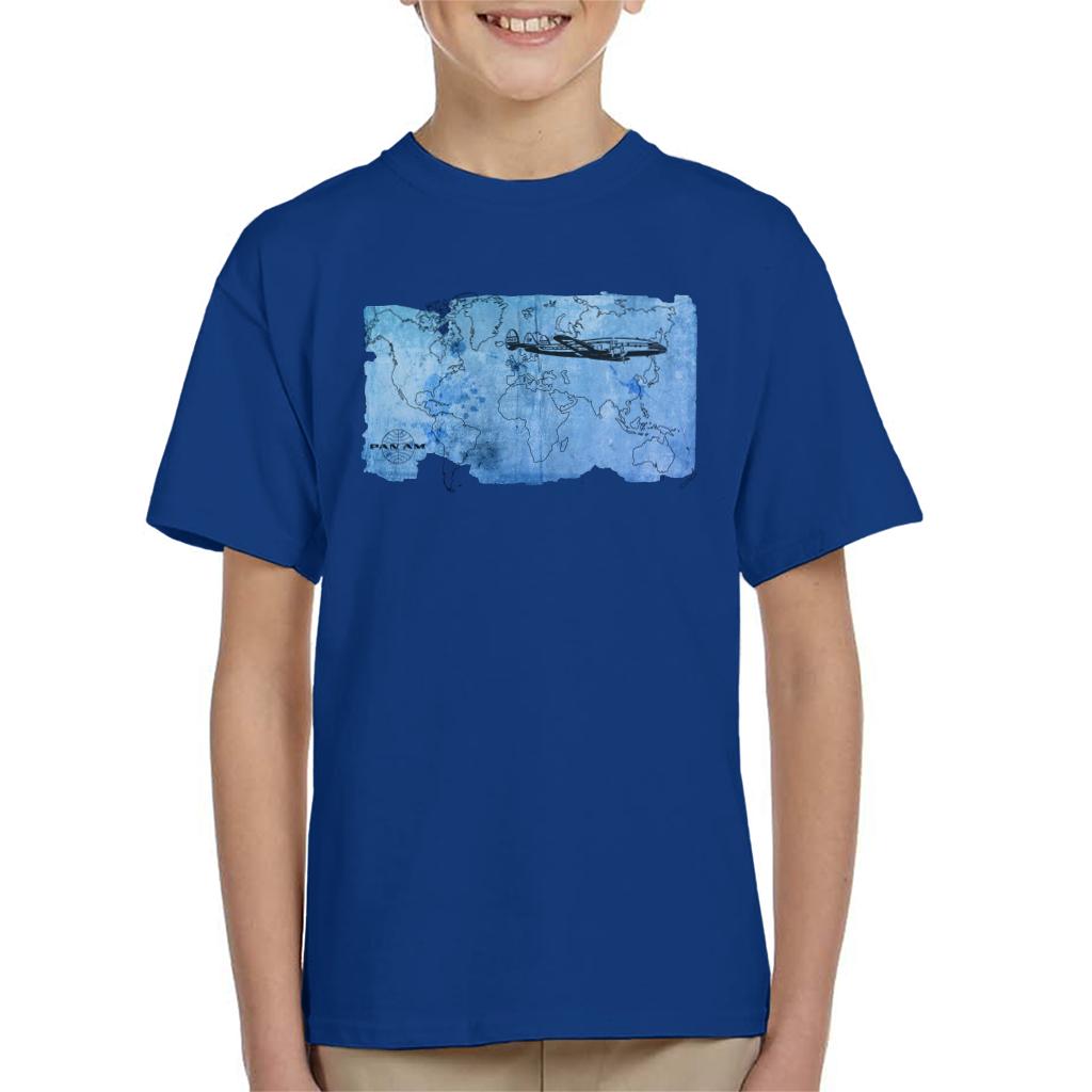 Pan Am World Map Kid's T-Shirt-ALL + EVERY