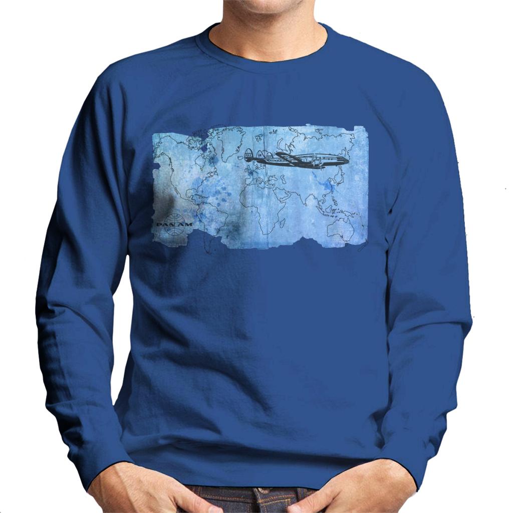 Pan Am World Map Men's Sweatshirt-ALL + EVERY