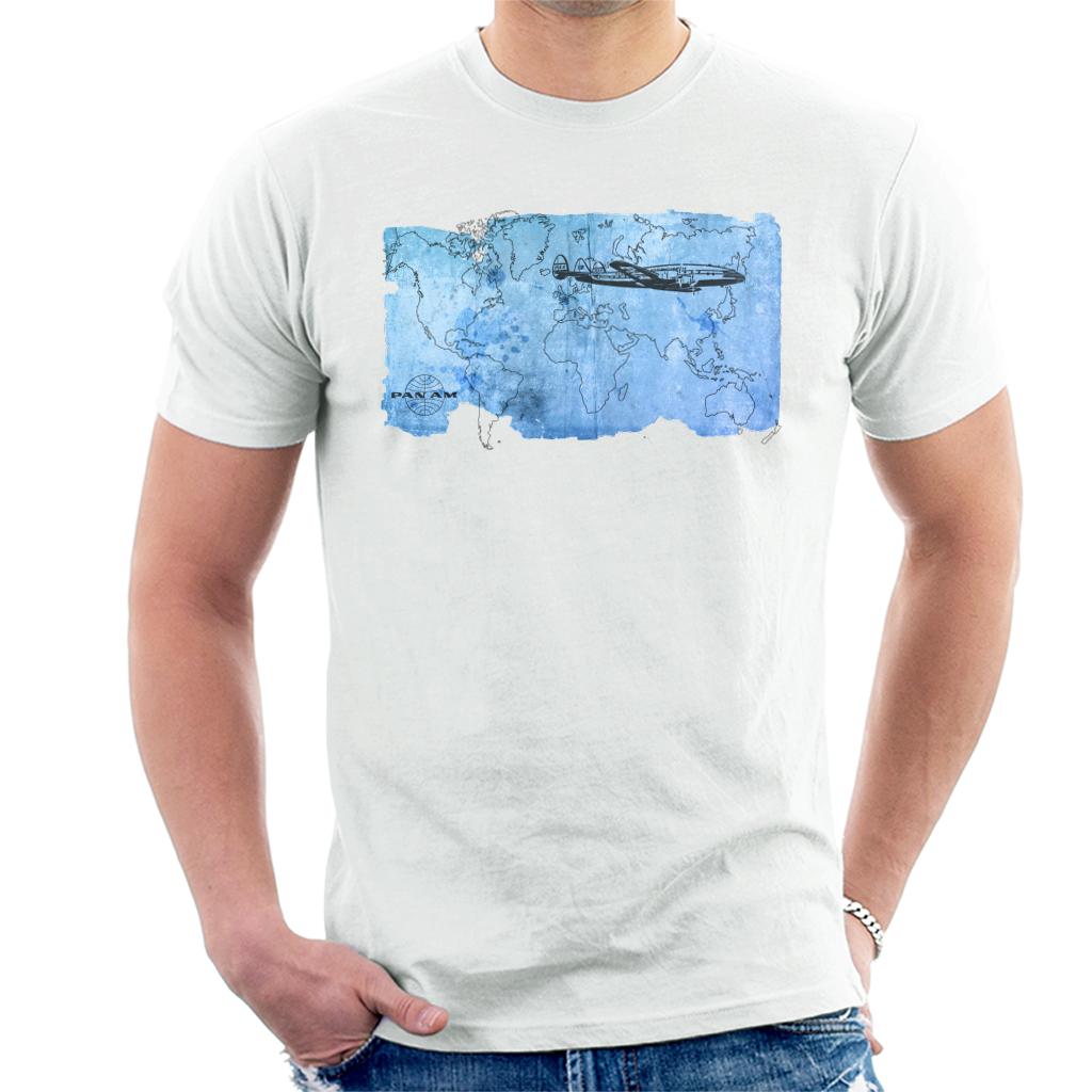 Pan Am World Map Men's T-Shirt-ALL + EVERY