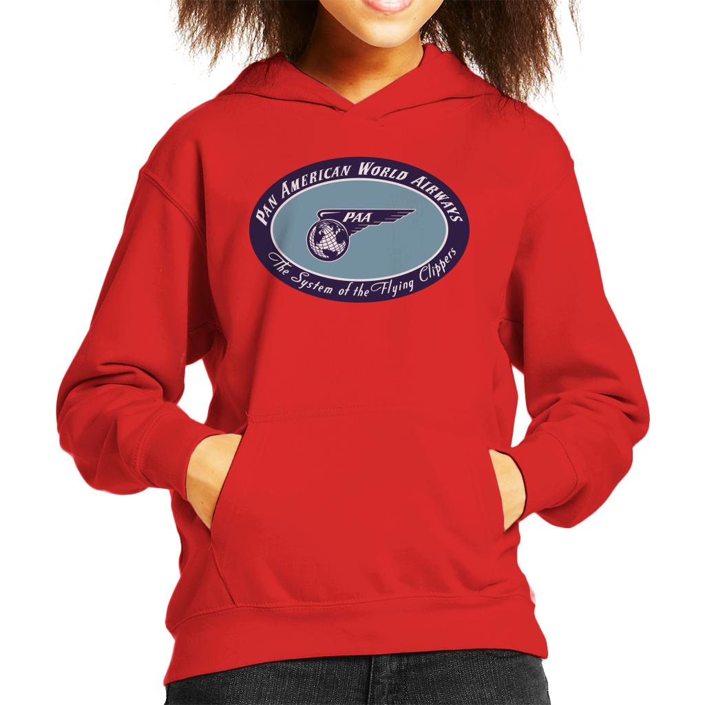 Pan Am The System Of The Flying Clippers Kid's Hooded Sweatshirt-ALL + EVERY