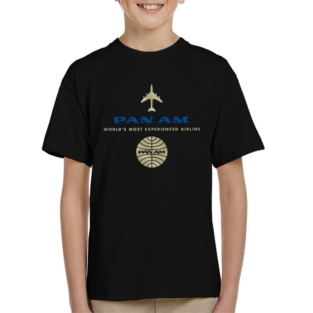 Pan Am Worlds Most Experienced Airline Kid's T-Shirt-ALL + EVERY