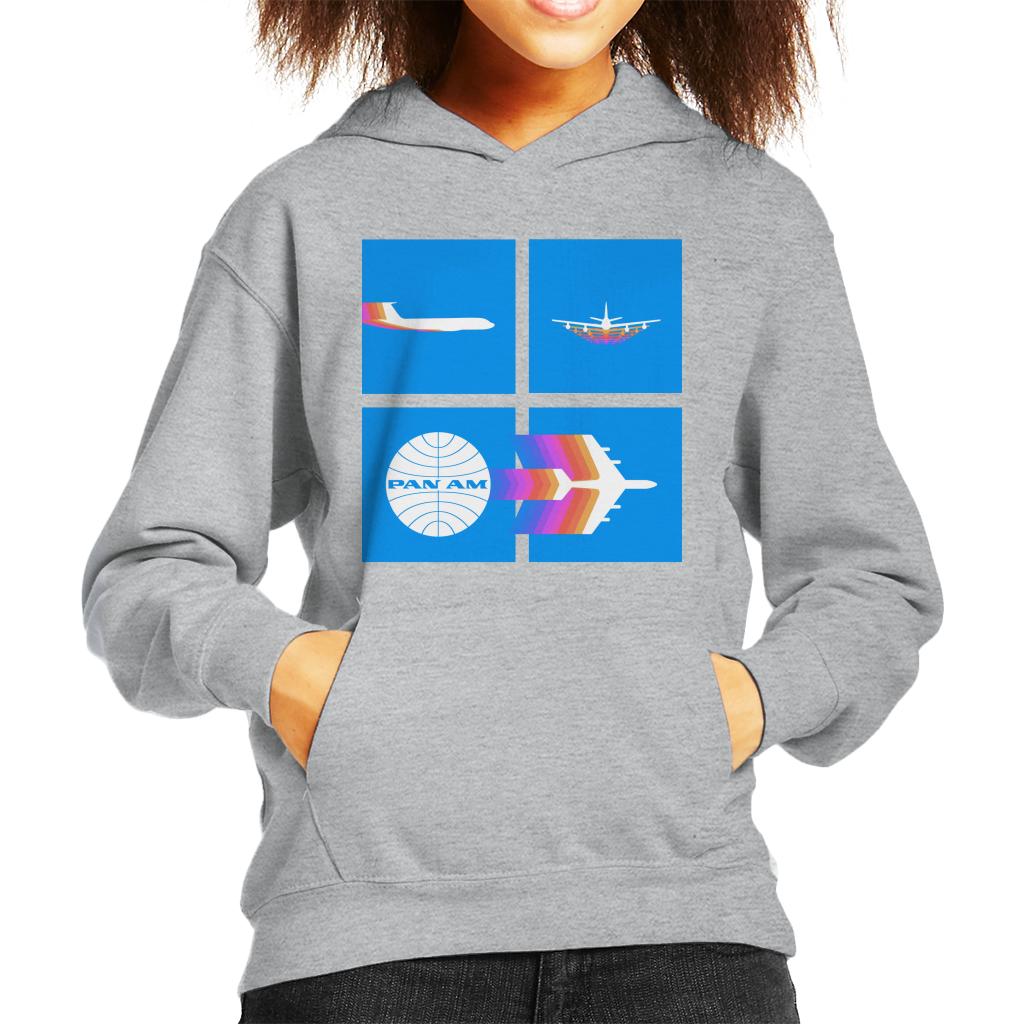 Pan Am Takeoff Silhouette Kid's Hooded Sweatshirt-ALL + EVERY