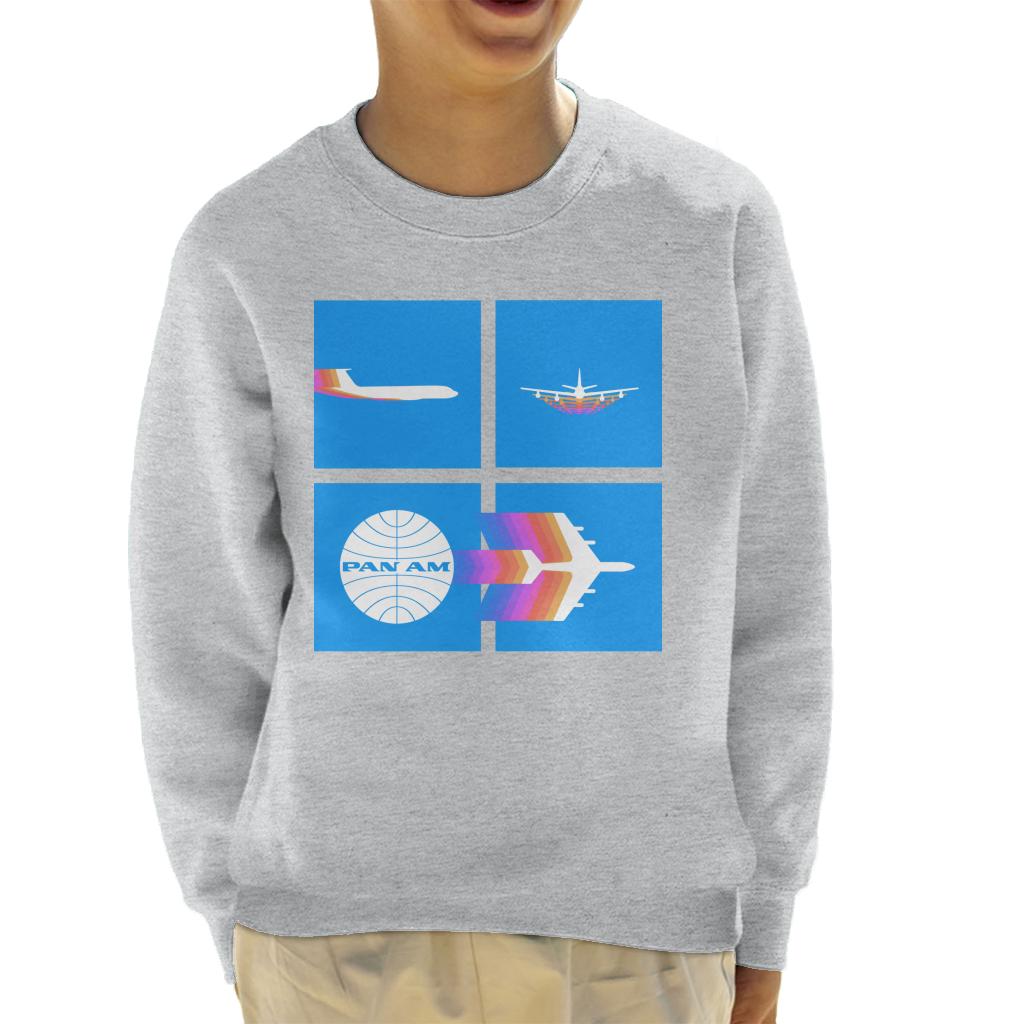 Pan Am Takeoff Silhouette Kid's Sweatshirt-ALL + EVERY