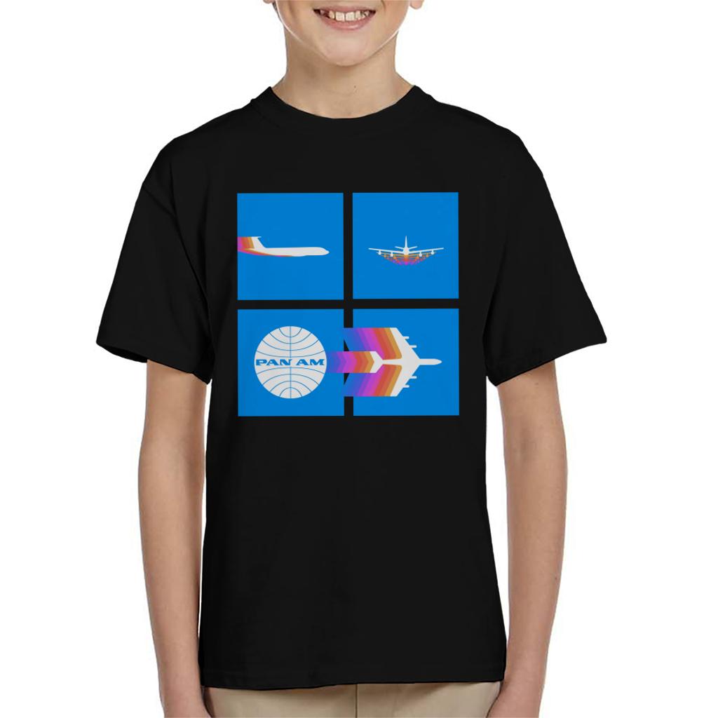 Pan Am Takeoff Silhouette Kid's T-Shirt-ALL + EVERY