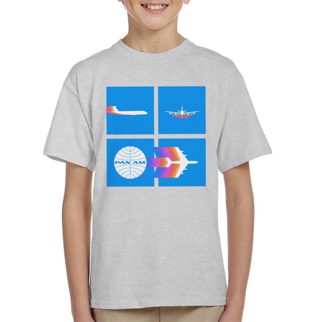 Pan Am Takeoff Silhouette Kid's T-Shirt-ALL + EVERY