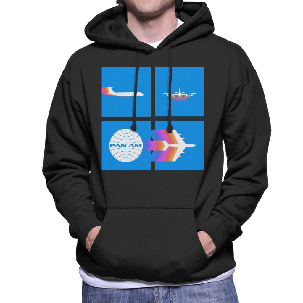 Pan Am Takeoff Silhouette Men's Hooded Sweatshirt-ALL + EVERY