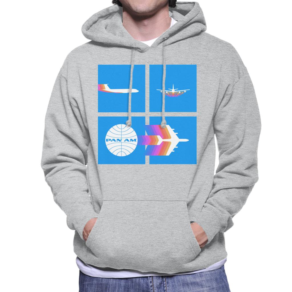 Pan Am Takeoff Silhouette Men's Hooded Sweatshirt-ALL + EVERY