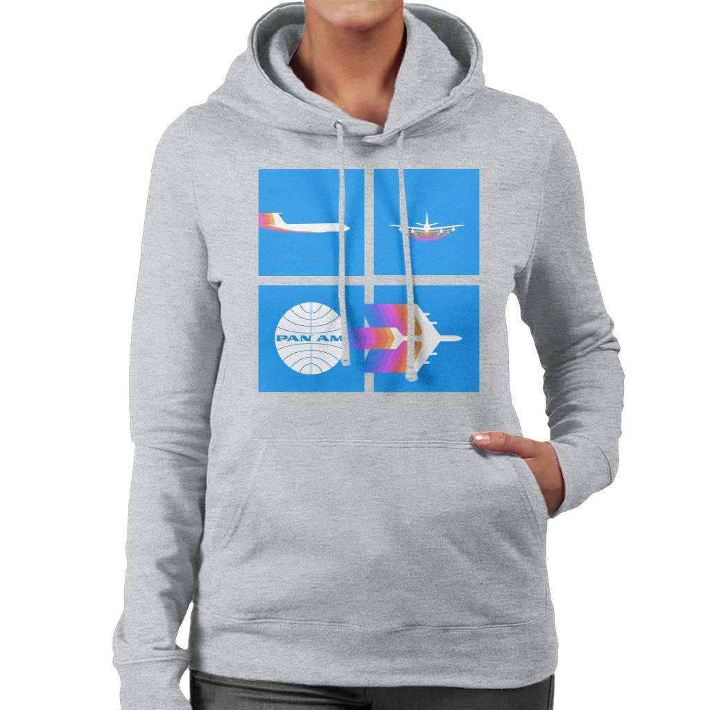 Pan Am Takeoff Silhouette Women's Hooded Sweatshirt-ALL + EVERY