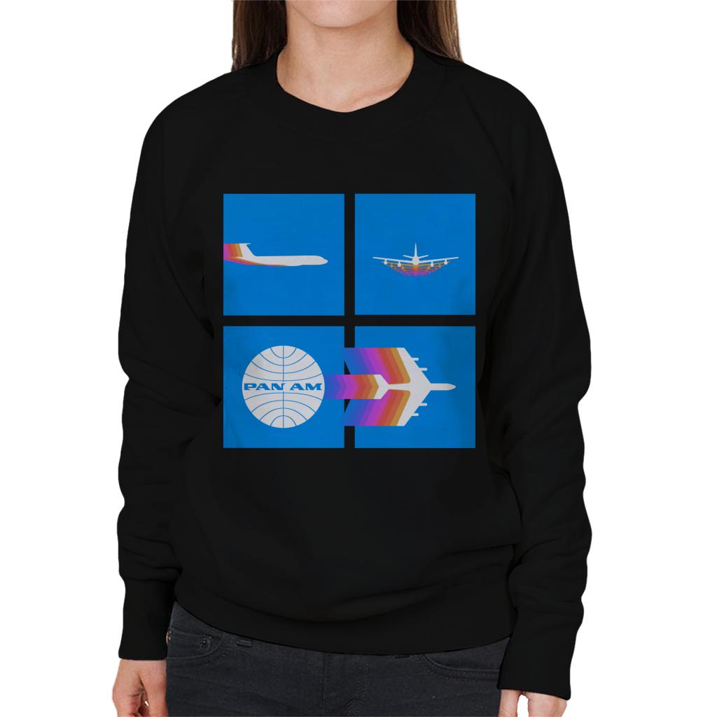 Pan Am Takeoff Silhouette Women's Sweatshirt-ALL + EVERY