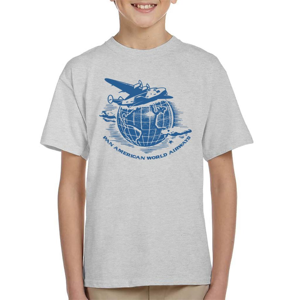 Pan Am Flying Around The World Kid's T-Shirt-ALL + EVERY