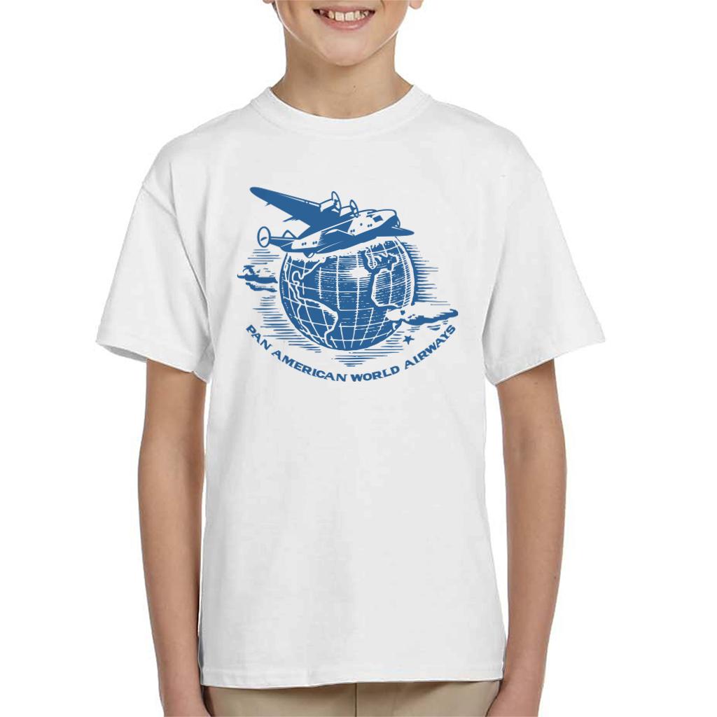 Pan Am Flying Around The World Kid's T-Shirt-ALL + EVERY