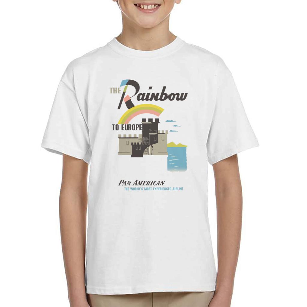 Pan Am The Rainbow To Europe Kid's T-Shirt-ALL + EVERY