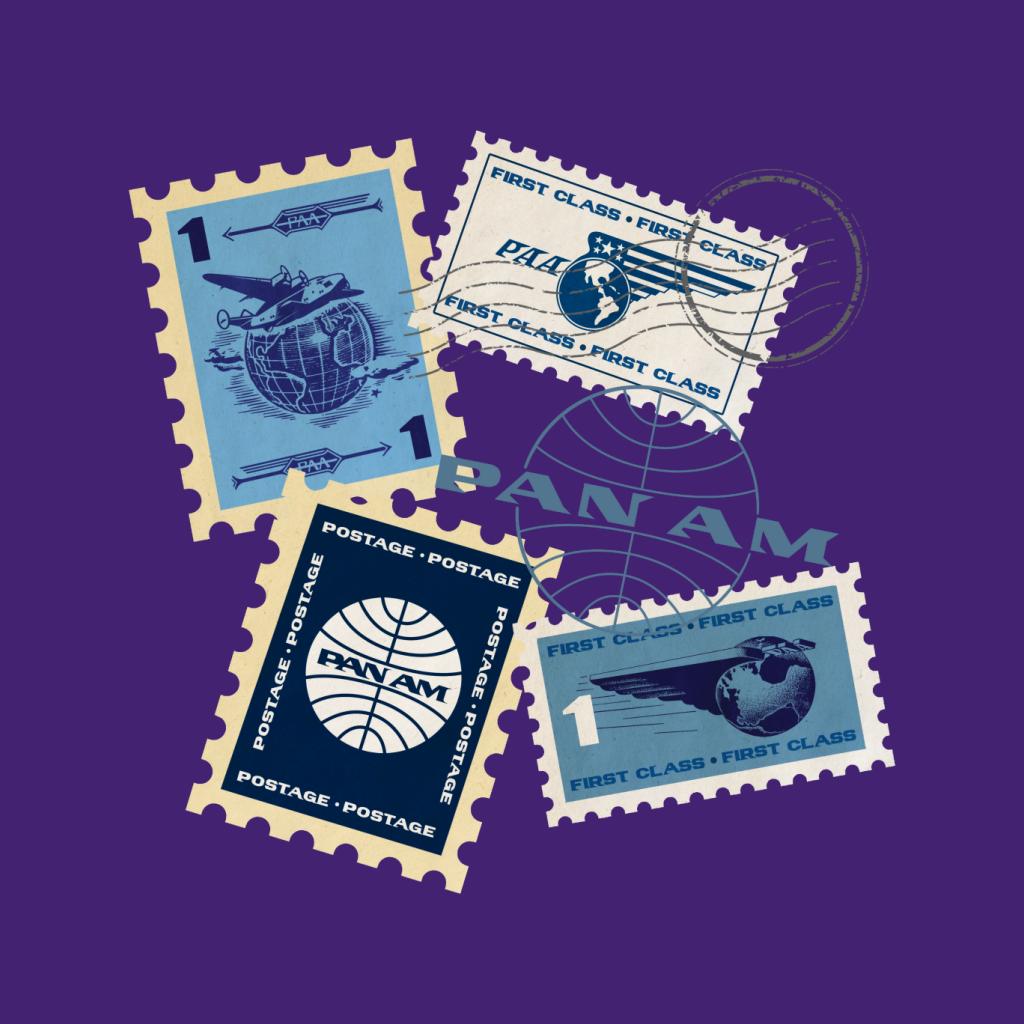 Pan Am Postage Stamps Montage Women's Sweatshirt-ALL + EVERY