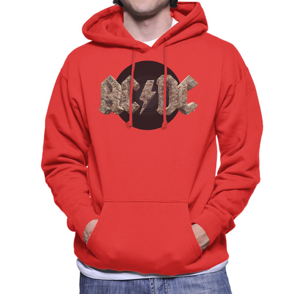 AC/DC Rock Logo Men's Hooded Sweatshirt-ALL + EVERY