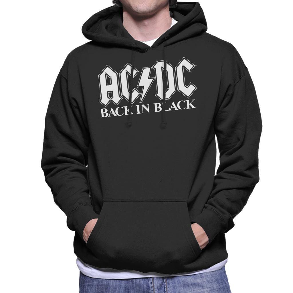 AC/DC Back In Black Men's Hooded Sweatshirt-ALL + EVERY