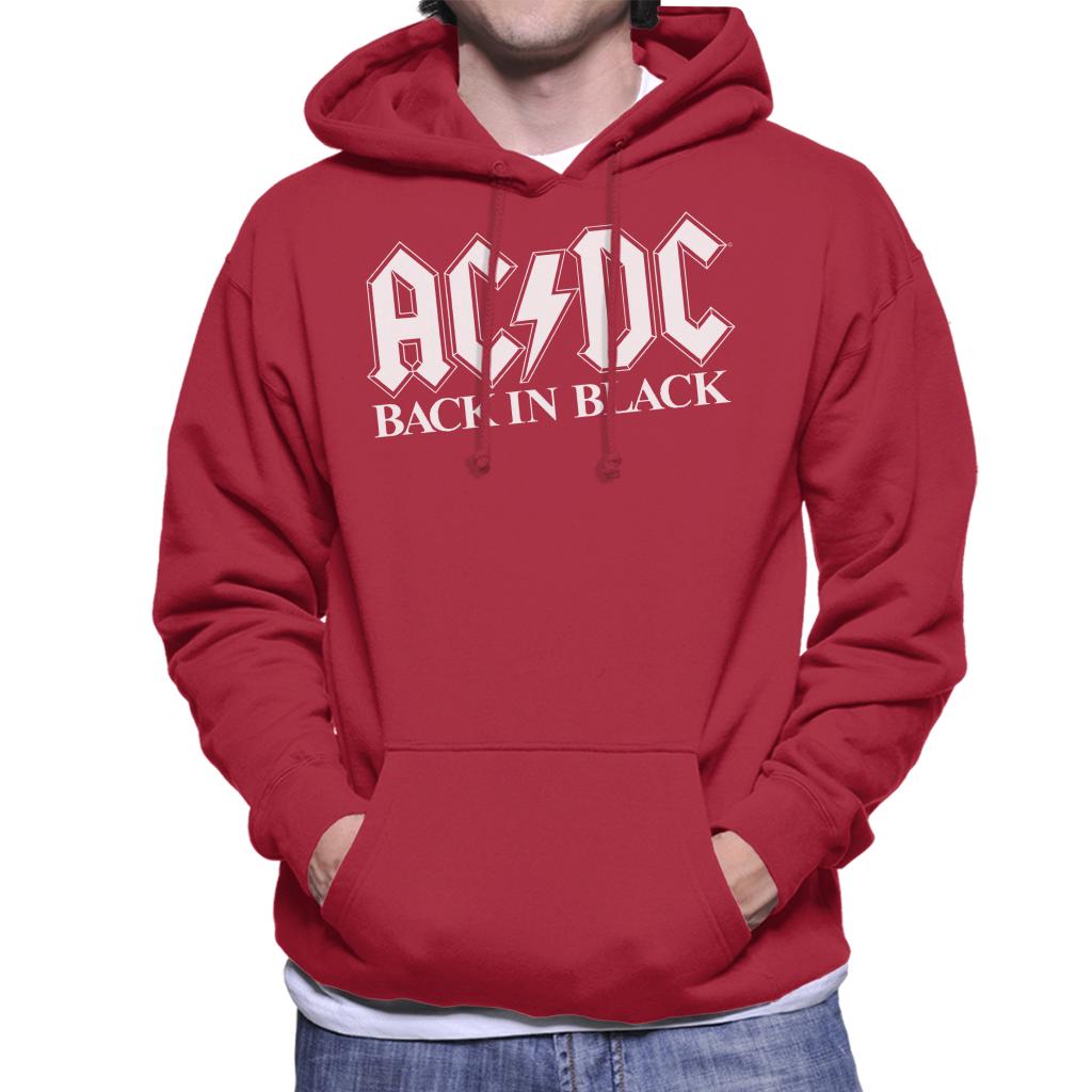 AC/DC Back In Black Men's Hooded Sweatshirt-ALL + EVERY