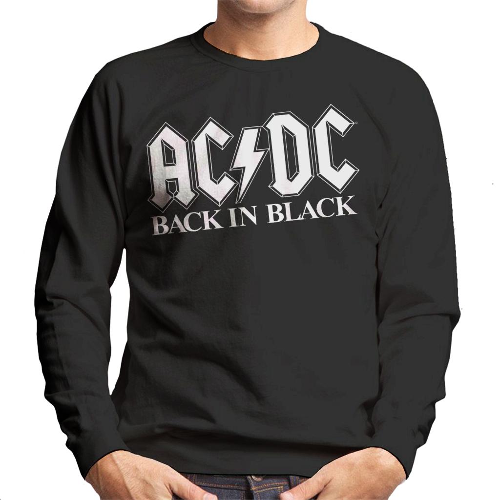 AC/DC Back In Black Men's Sweatshirt-ALL + EVERY