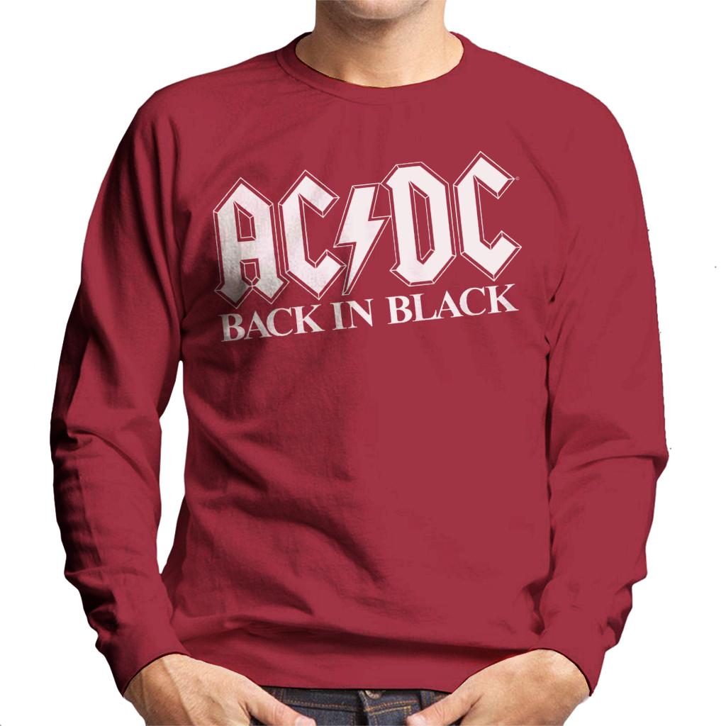 AC/DC Back In Black Men's Sweatshirt-ALL + EVERY