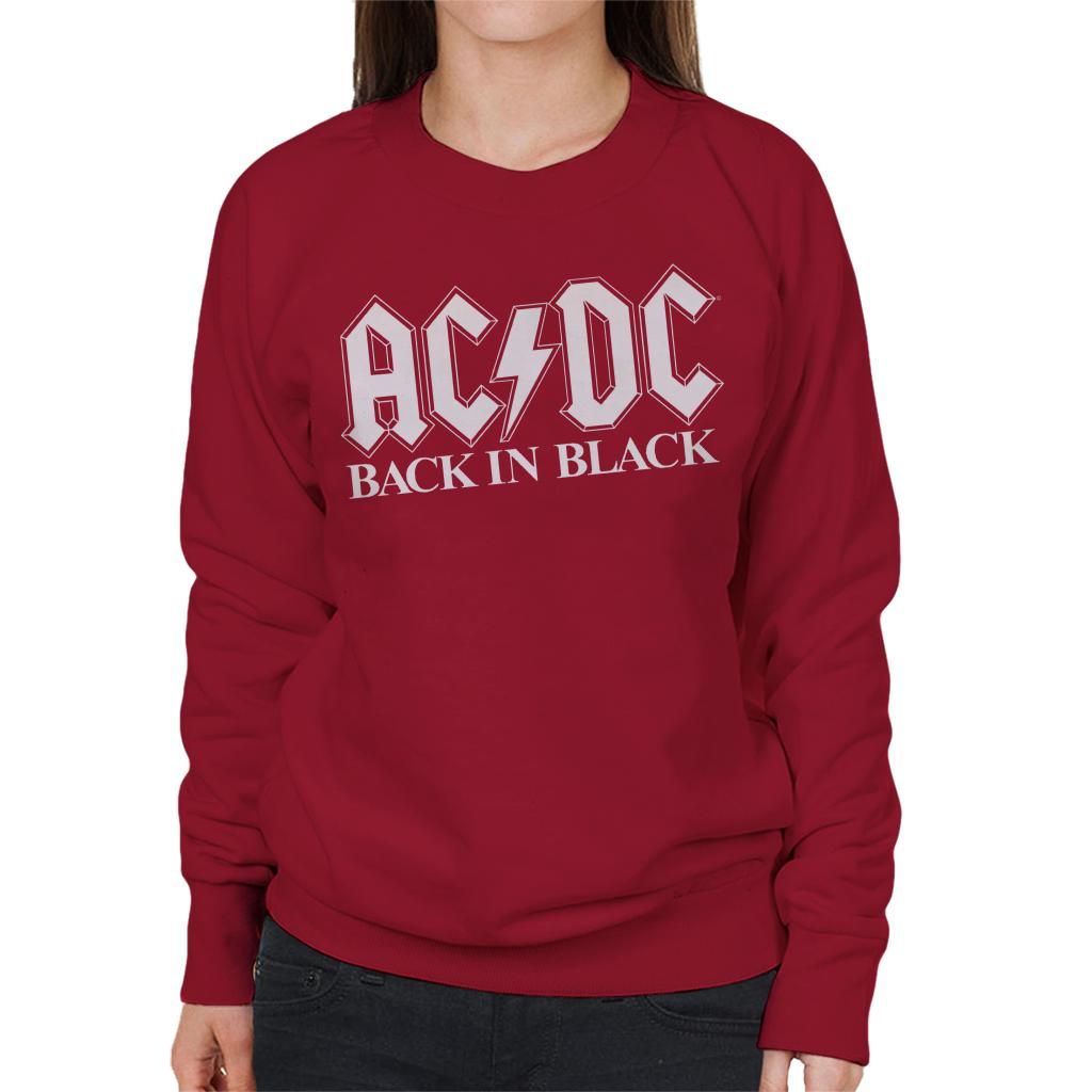 AC/DC Back In Black Women's Sweatshirt-ALL + EVERY