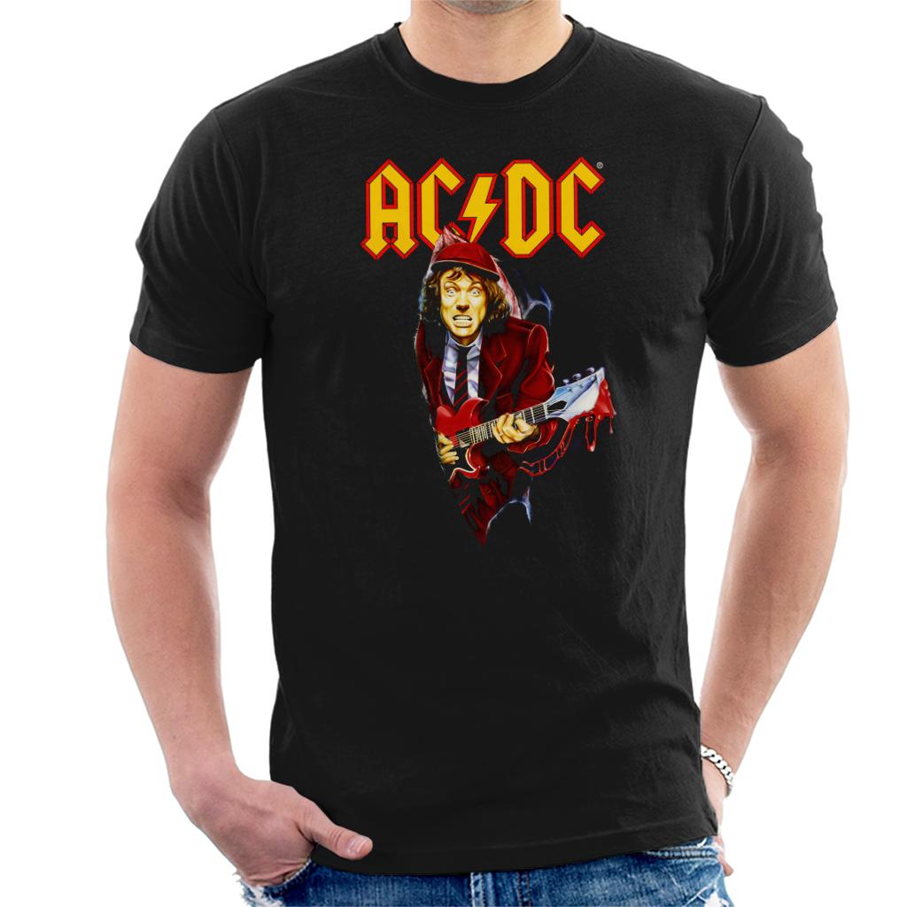 AC/DC Angus Young Men's T-Shirt-ALL + EVERY