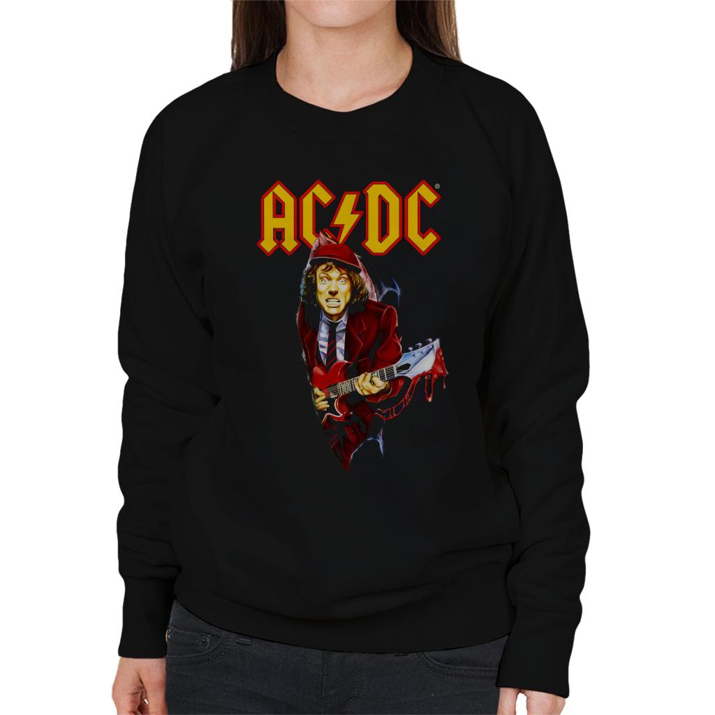 AC/DC Angus Young Women's Sweatshirt-ALL + EVERY