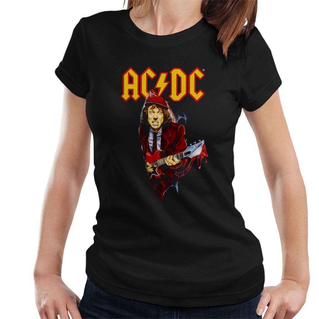 AC/DC Angus Young Women's T-Shirt-ALL + EVERY