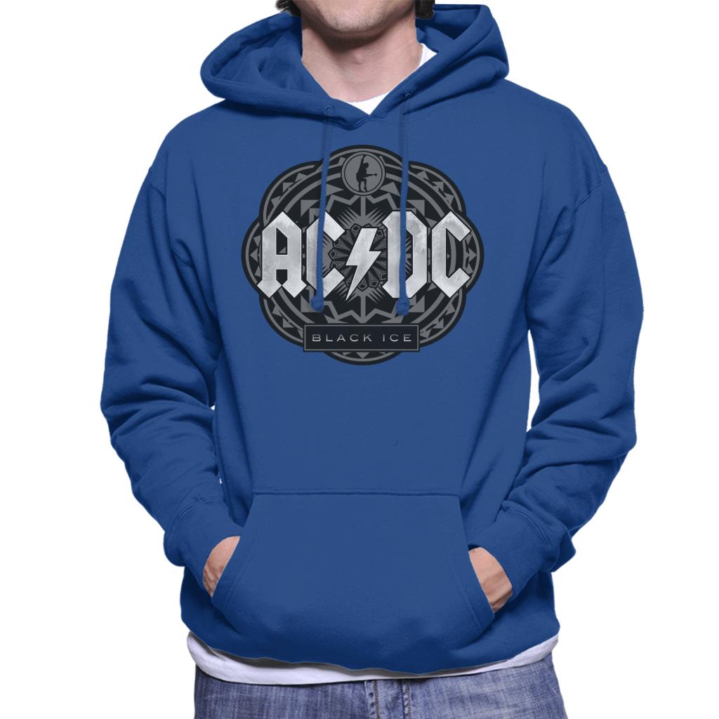 AC/DC Black Ice Men's Hooded Sweatshirt-ALL + EVERY