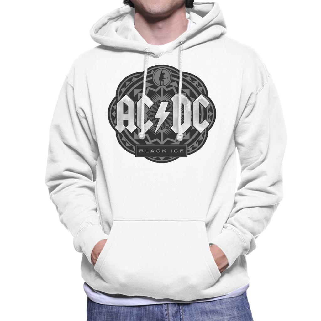 AC/DC Black Ice Men's Hooded Sweatshirt-ALL + EVERY